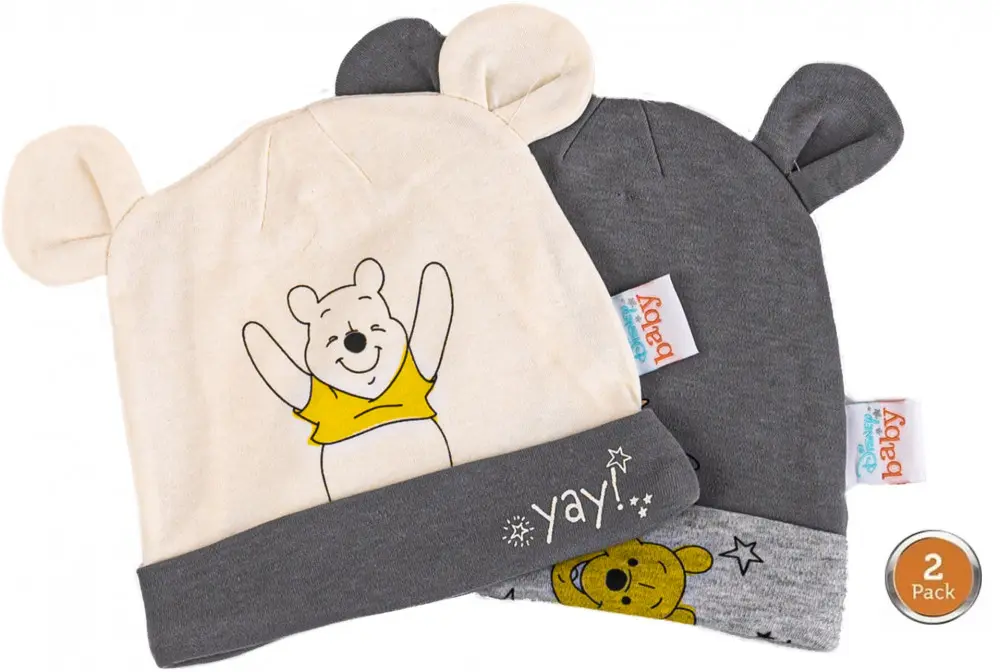 Disney Winnie the Pooh caciula bebelusi set 2 piese 62/68 cm poza produsului