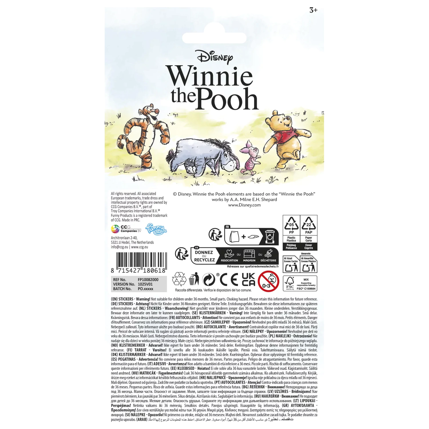 Disney Winnie the Pooh Friends Autocolant poza produsului