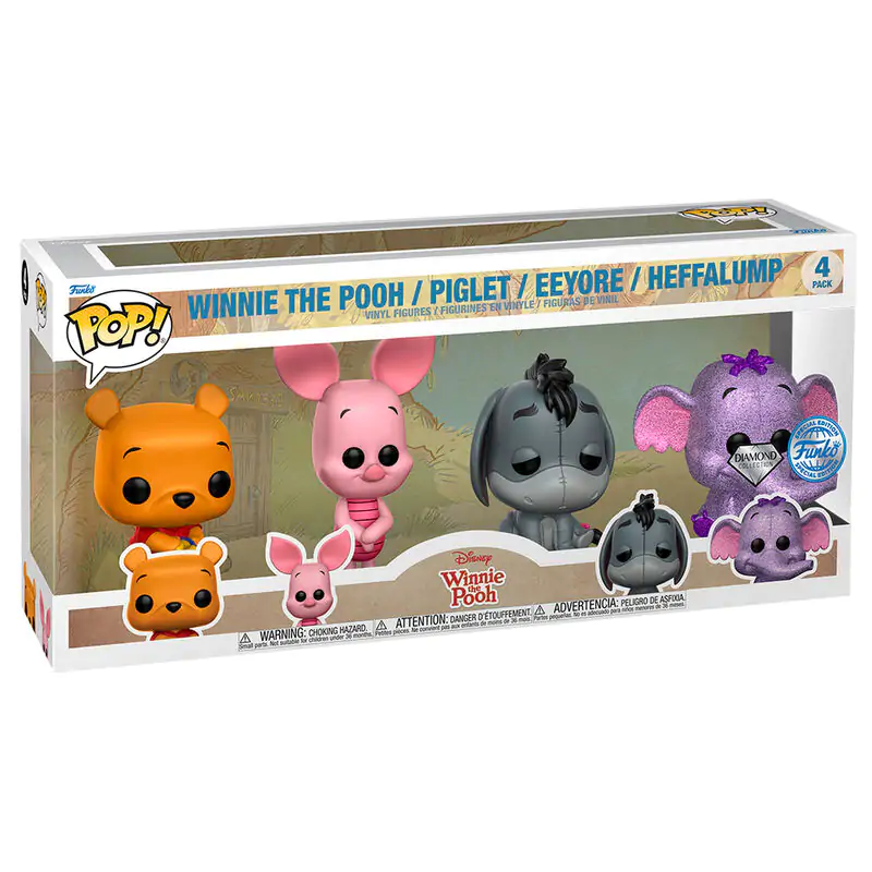 Disney POP! Movies Figurina Vinyl 4-Pack Winnie the Pooh 9 cm poza produsului