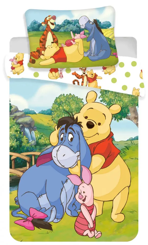 Disney Winnie the Pooh Set Husa de Plapuma pentru Copii 100x135 cm, 40x60 cm poza produsului
