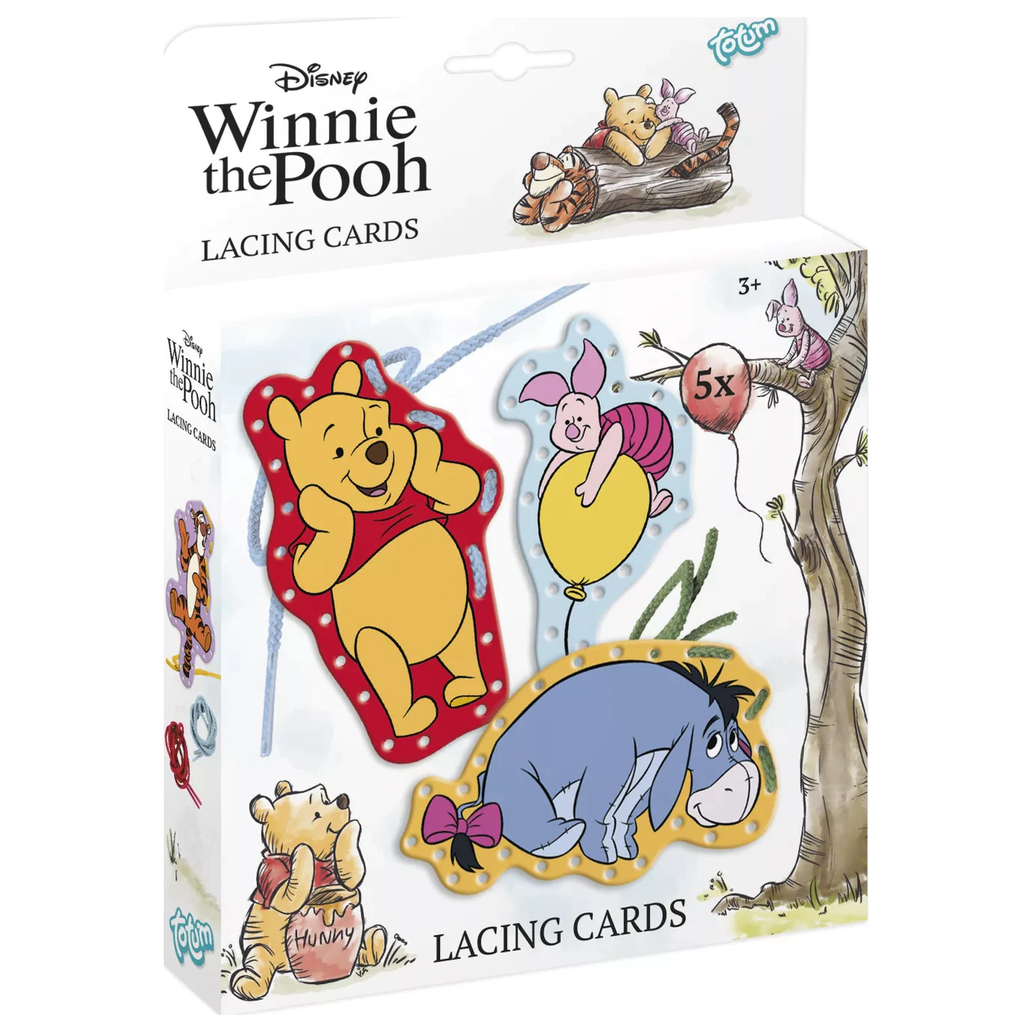 Disney Winnie the Pooh Happy Lacing Cards 5 bucati poza produsului