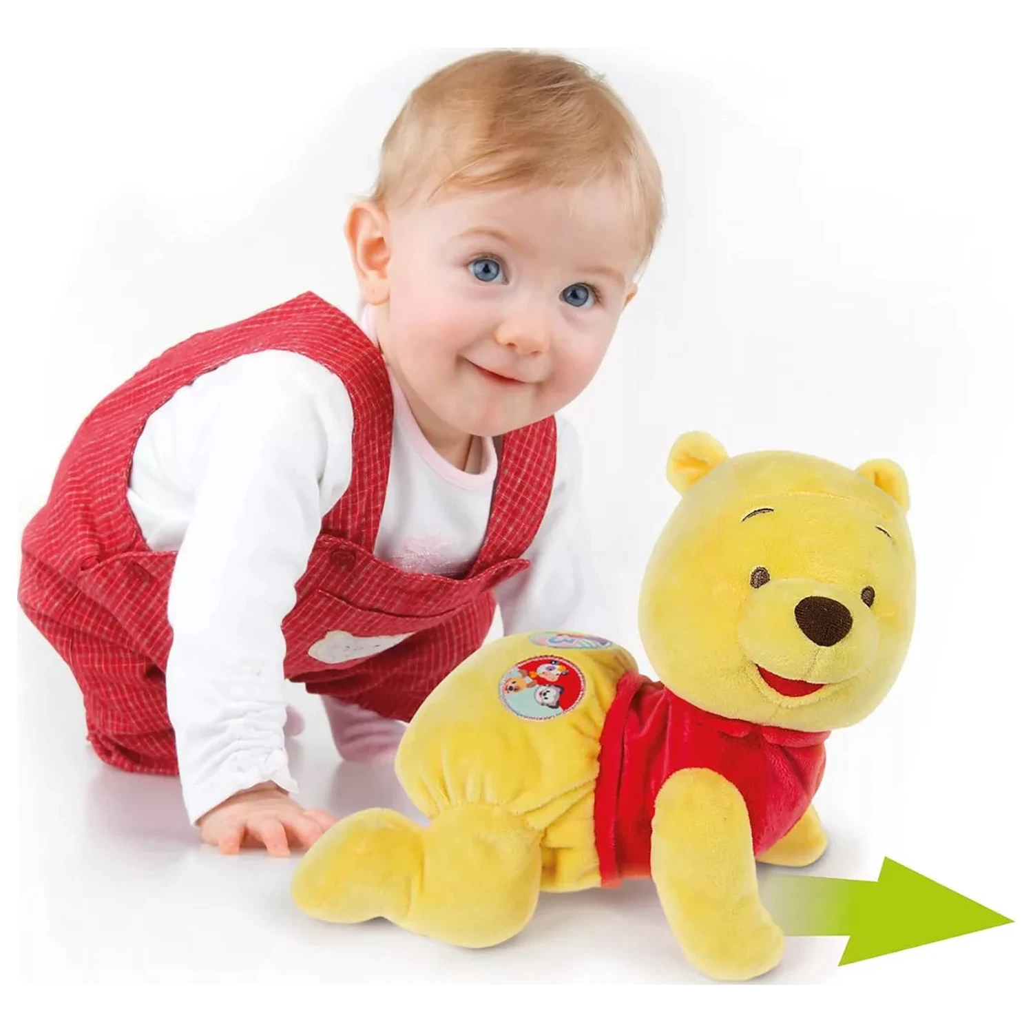 Disney Winnie the Pooh Happy interactiv, se taraste, figurina de plus poza produsului