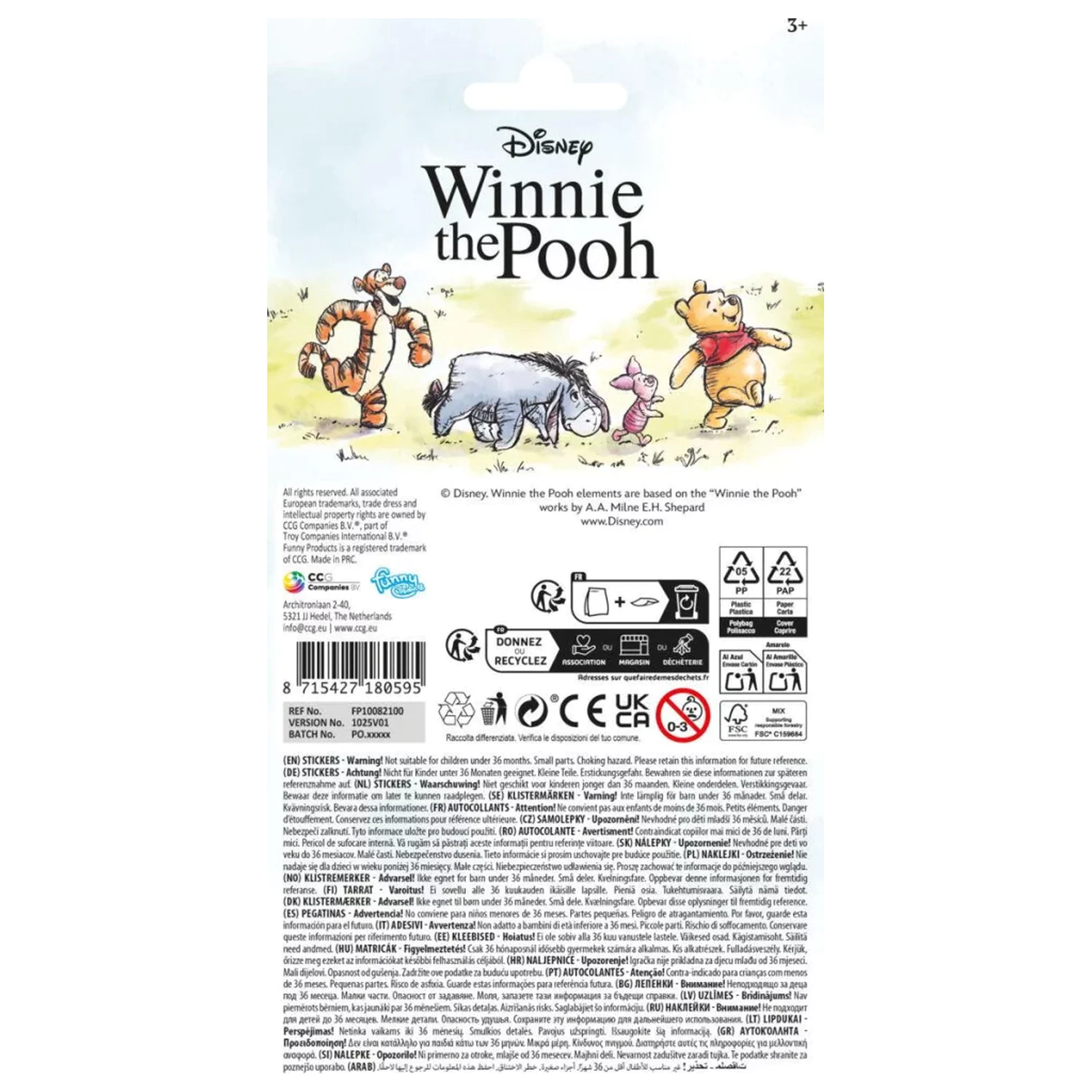 Disney Winnie the Pooh Hunny Autocolant poza produsului