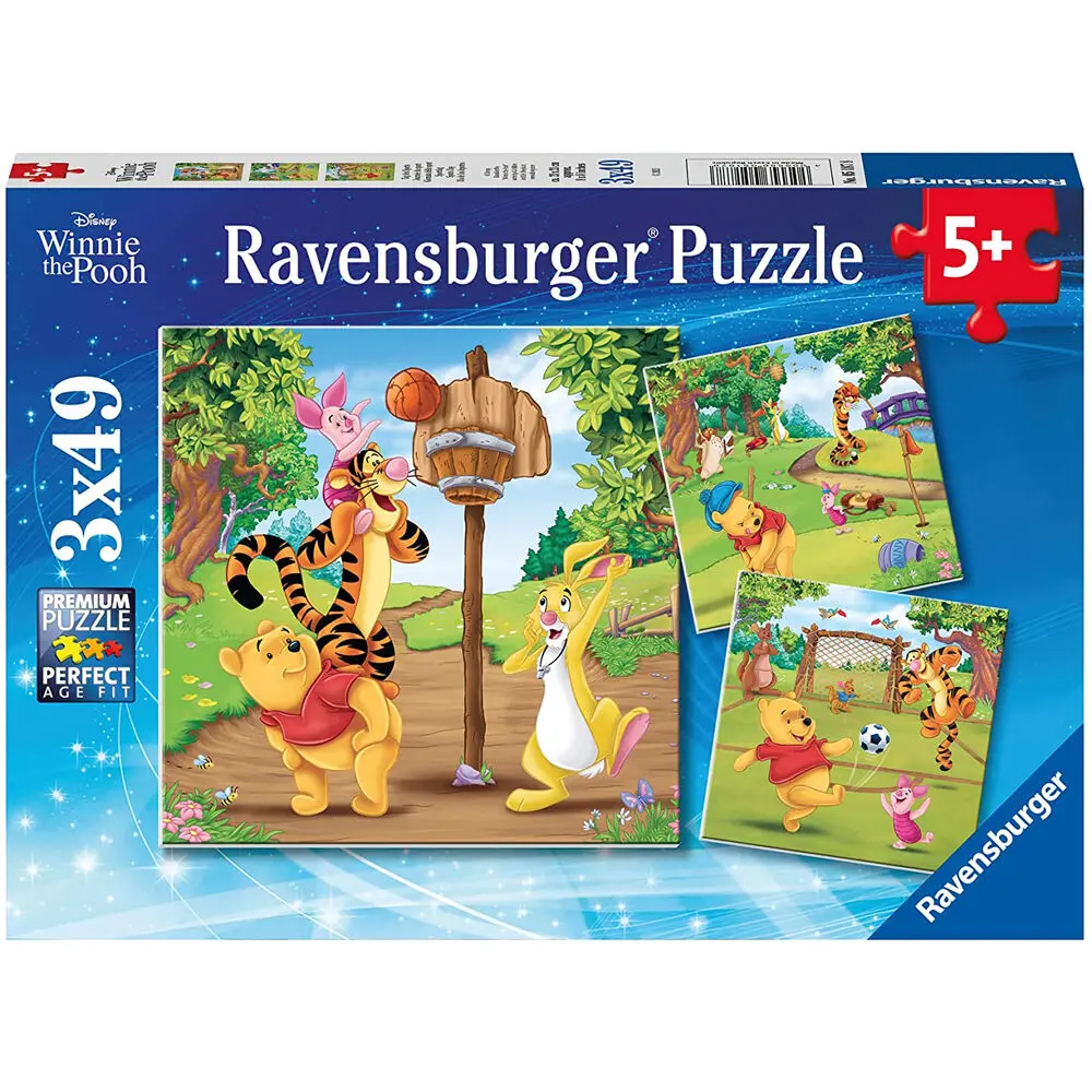 Disney Winnie the Pooh puzzle 3x49 de piese poza produsului