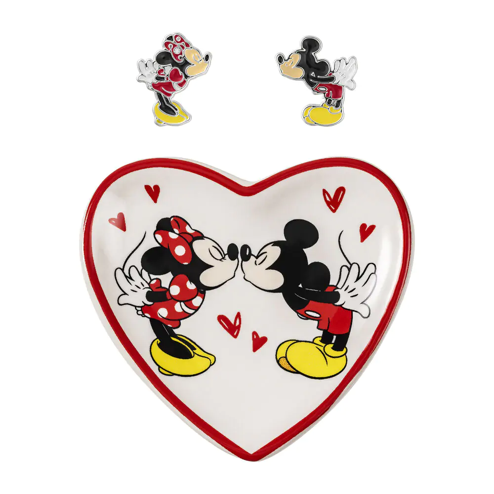 Disney Mickey & Minnie cercei și farfurie pentru bijuterii poza produsului