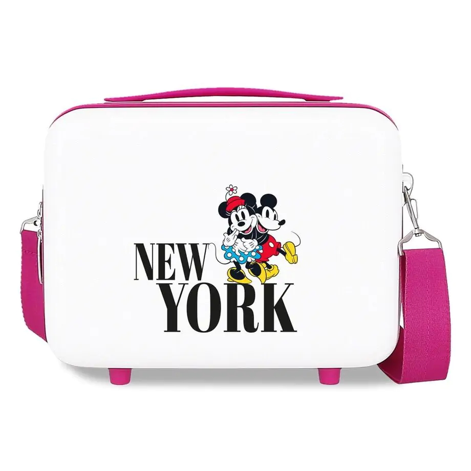 Disney Mickey & Minnie Trip To New York adaptable ABS vanity case TRUSĂ DE TOALETĂ poza produsului