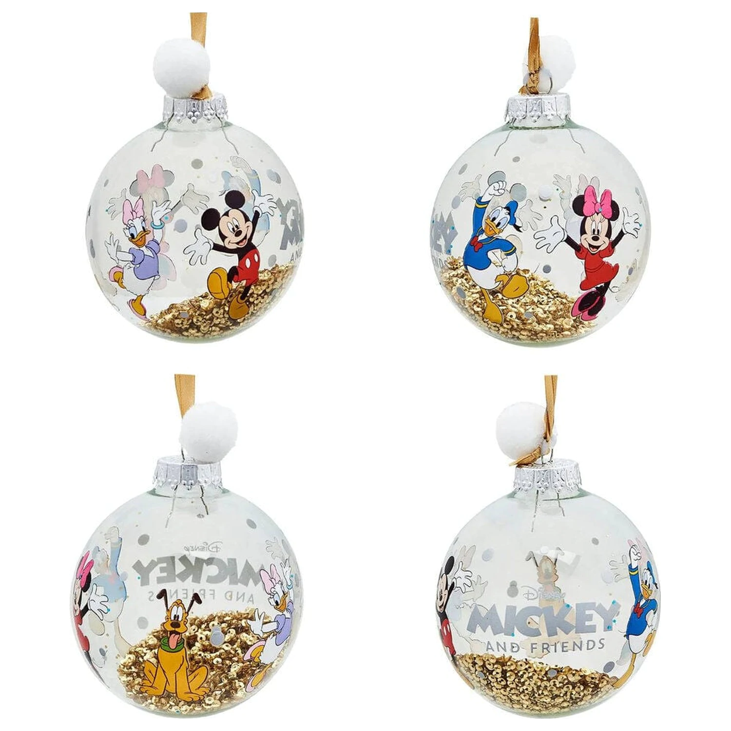 Disney Mickey and Friends Set de 7 globuri de Craciun poza produsului
