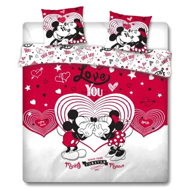 Disney Mickey and Minnie Love husa de pilota pat 135cm poza produsului