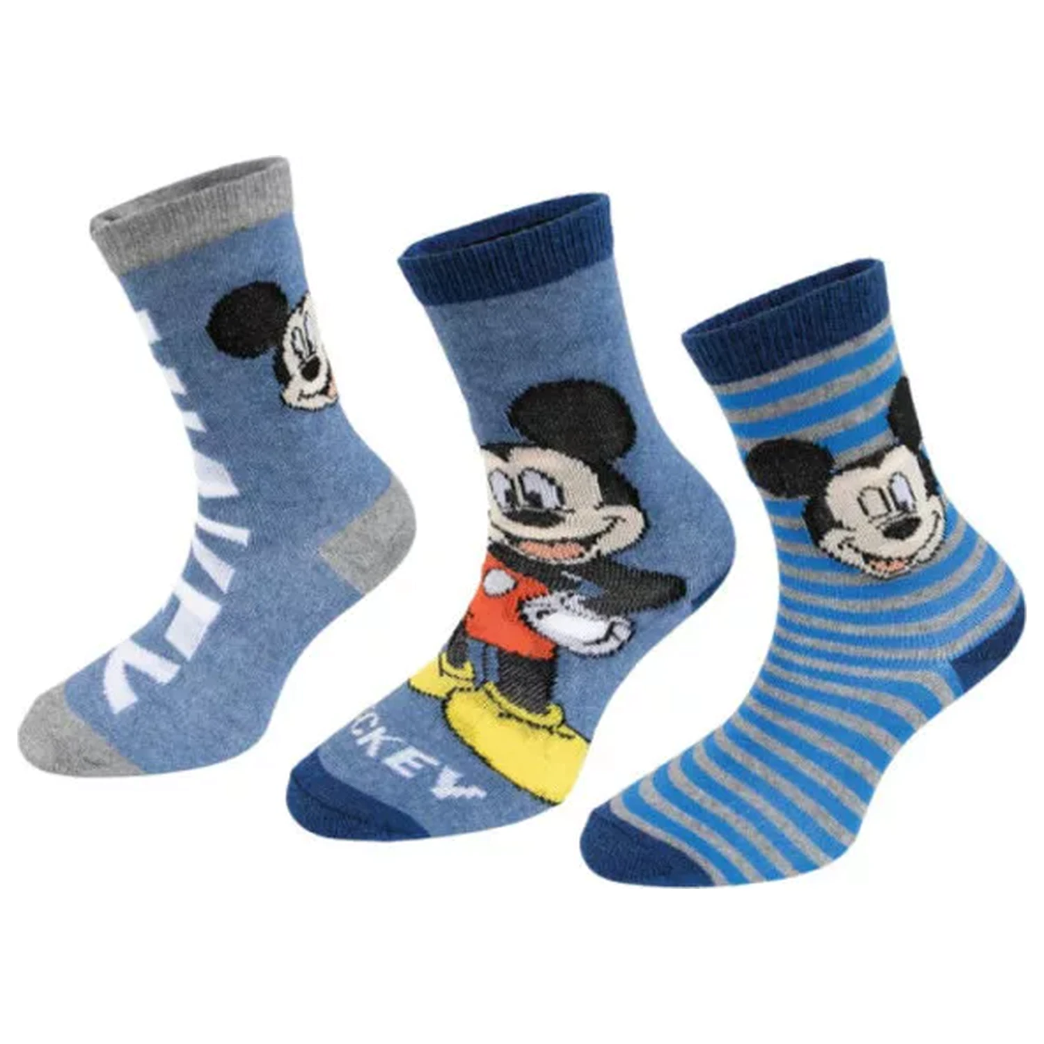 Disney Mickey Blue Stripe șosete pentru copii 27/30 poza produsului