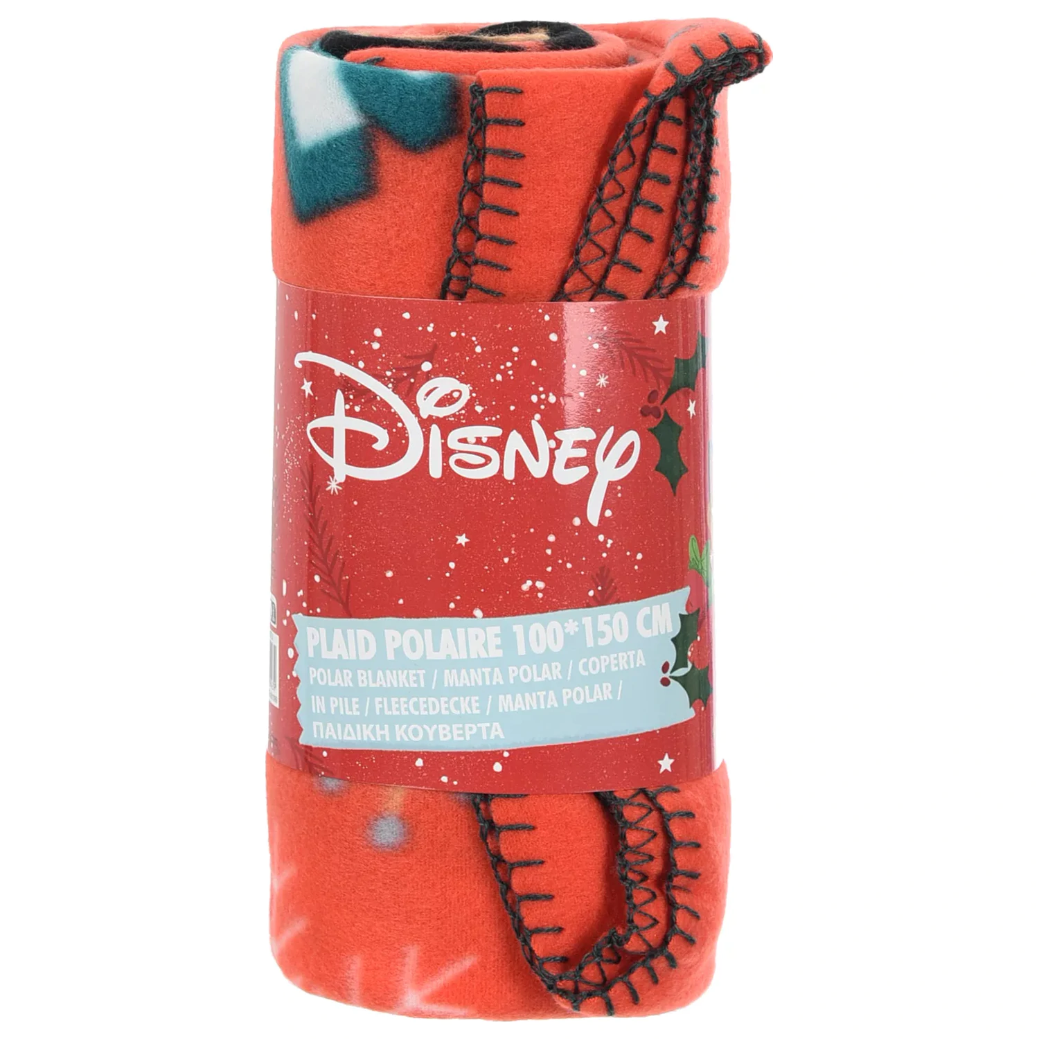 Pturica fleece Disney Mickey Bright Christmas 100x150cm poza produsului