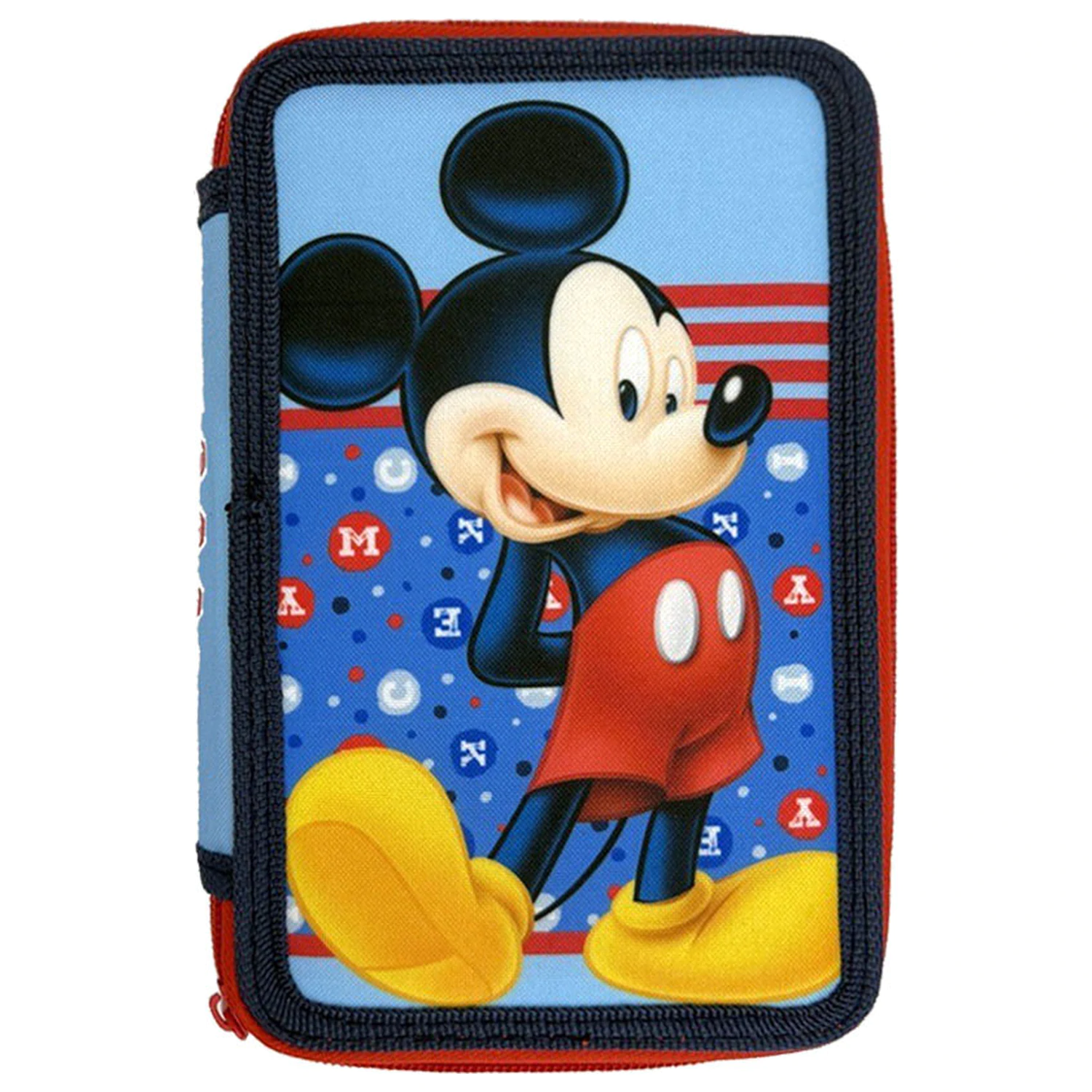 Disney Mickey Dots Filled Etui cu creioane cu 3 etaje poza produsului