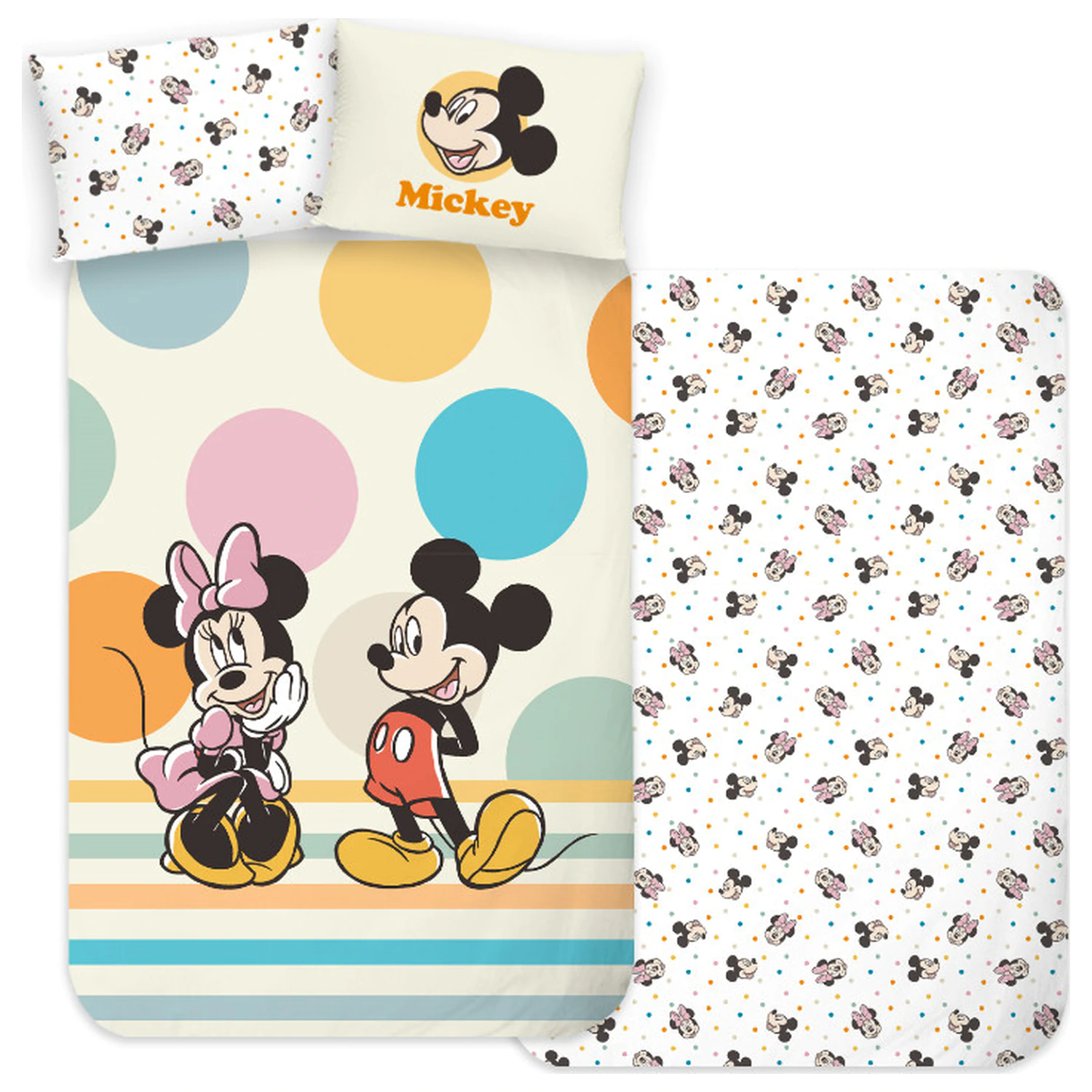 Disney Mickey Duo set lenjerie de pat pentru copii si prescolari poza produsului