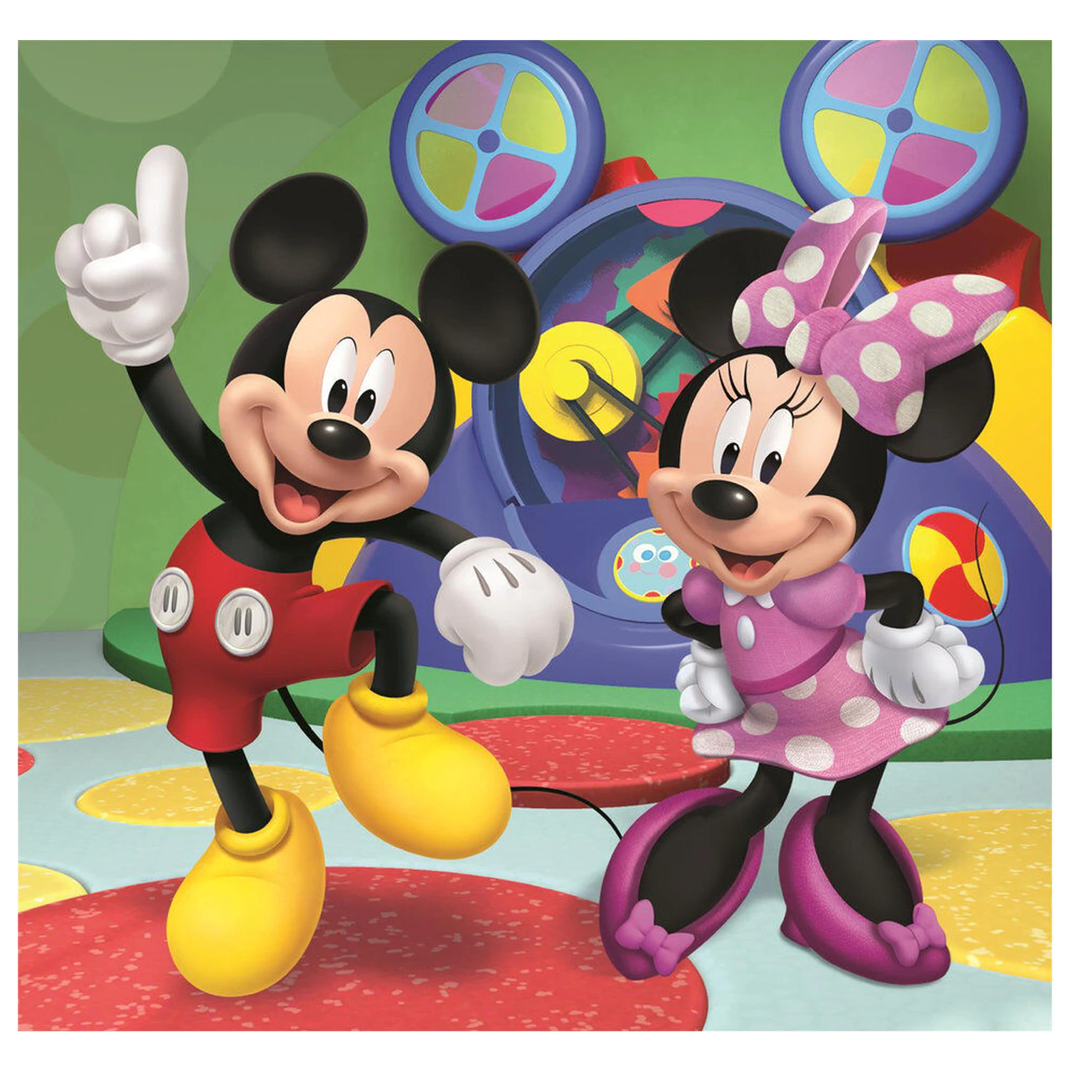 Disney Mickey Mouse Club House puzzle 3x48 piese poza produsului