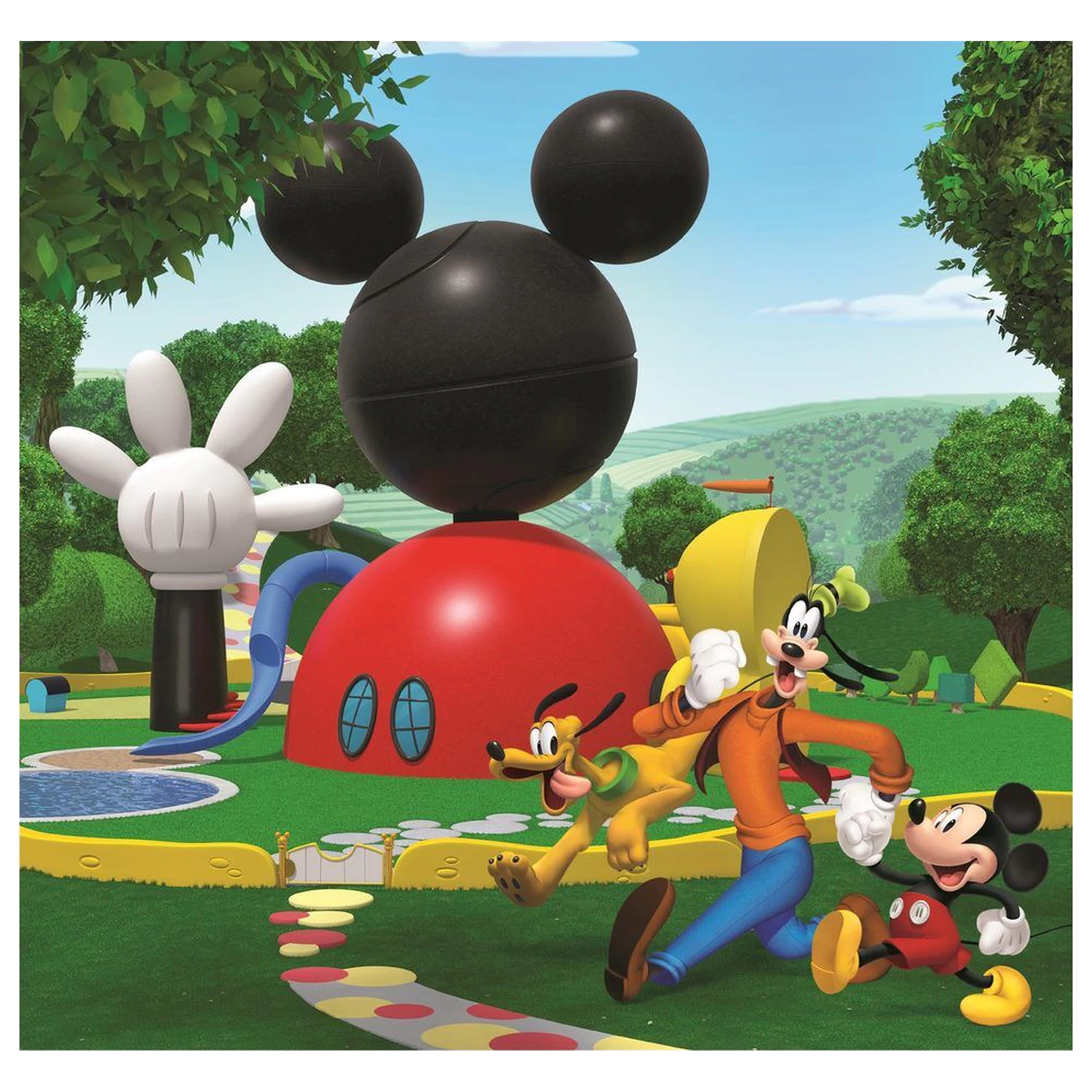 Disney Mickey Mouse Club House puzzle 3x48 piese poza produsului