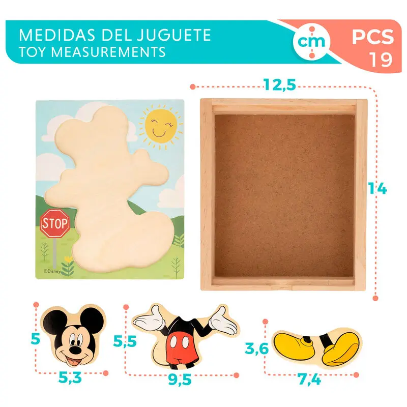 Disney Mickey puzzle din lemn poza produsului