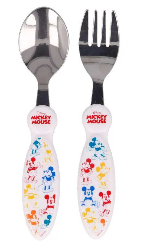 Disney Mickey Metal Cutlery Set - 2 Piese poza produsului