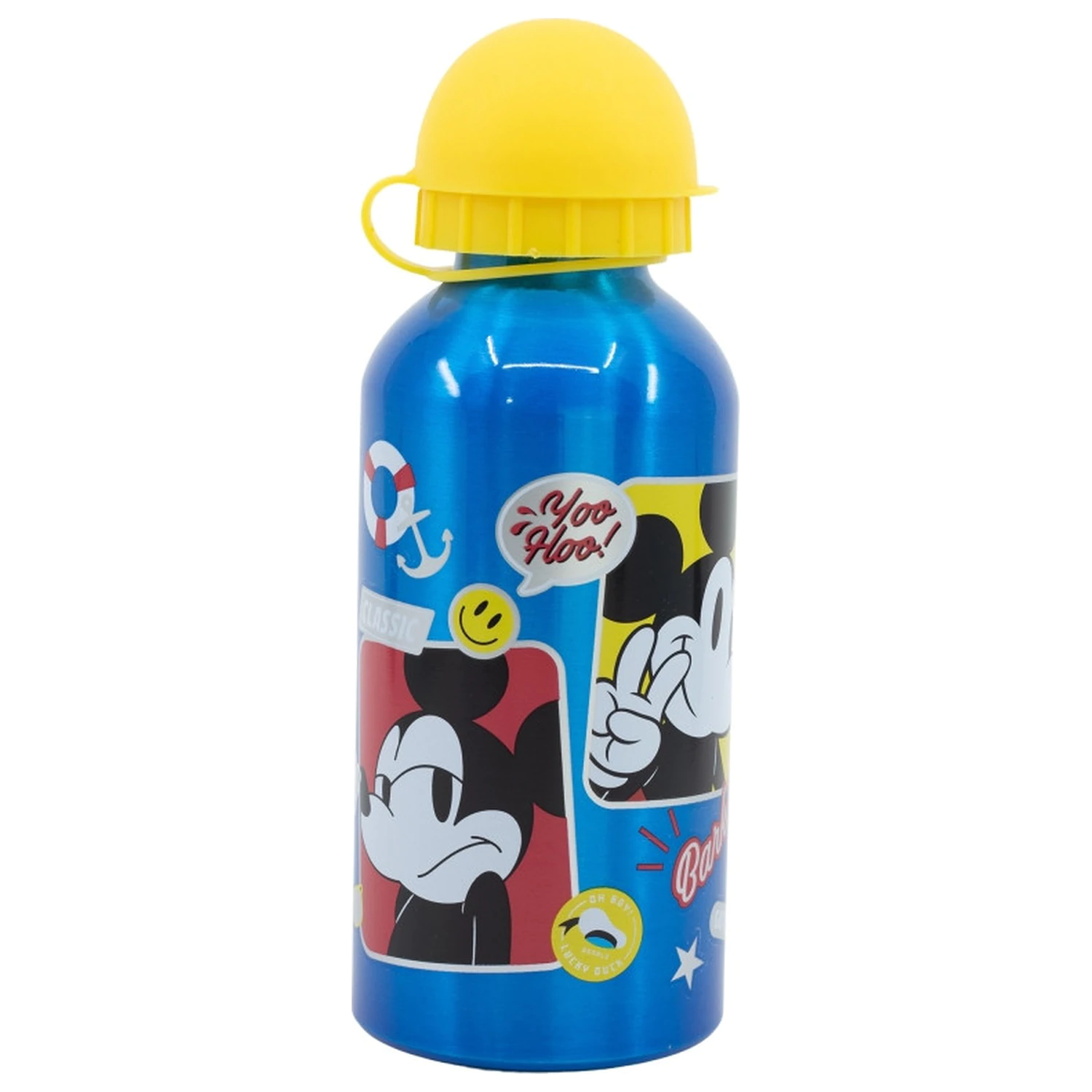 Disney Mickey Fun-Tastic sticla de apa din aluminiu cu capac pentru baut 400 ml poza produsului