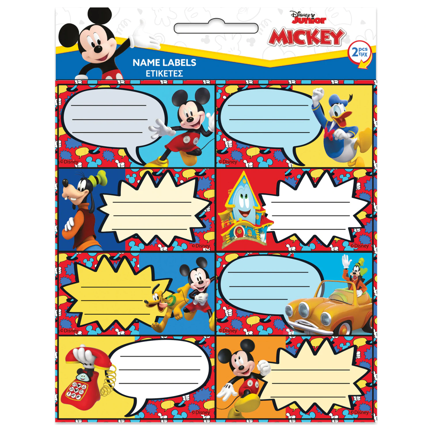 Disney Mickey Fun Times etichete autocolante 16 bucati poza produsului