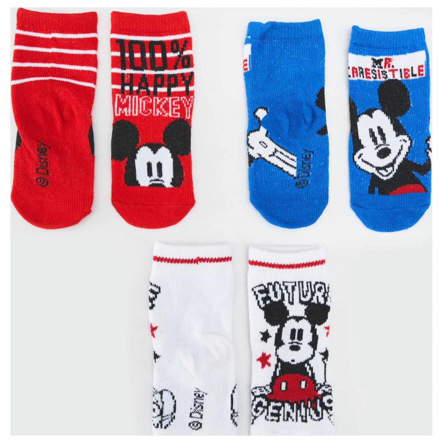 Disney Mickey Genius Baby Socks 0 6 luni poza produsului
