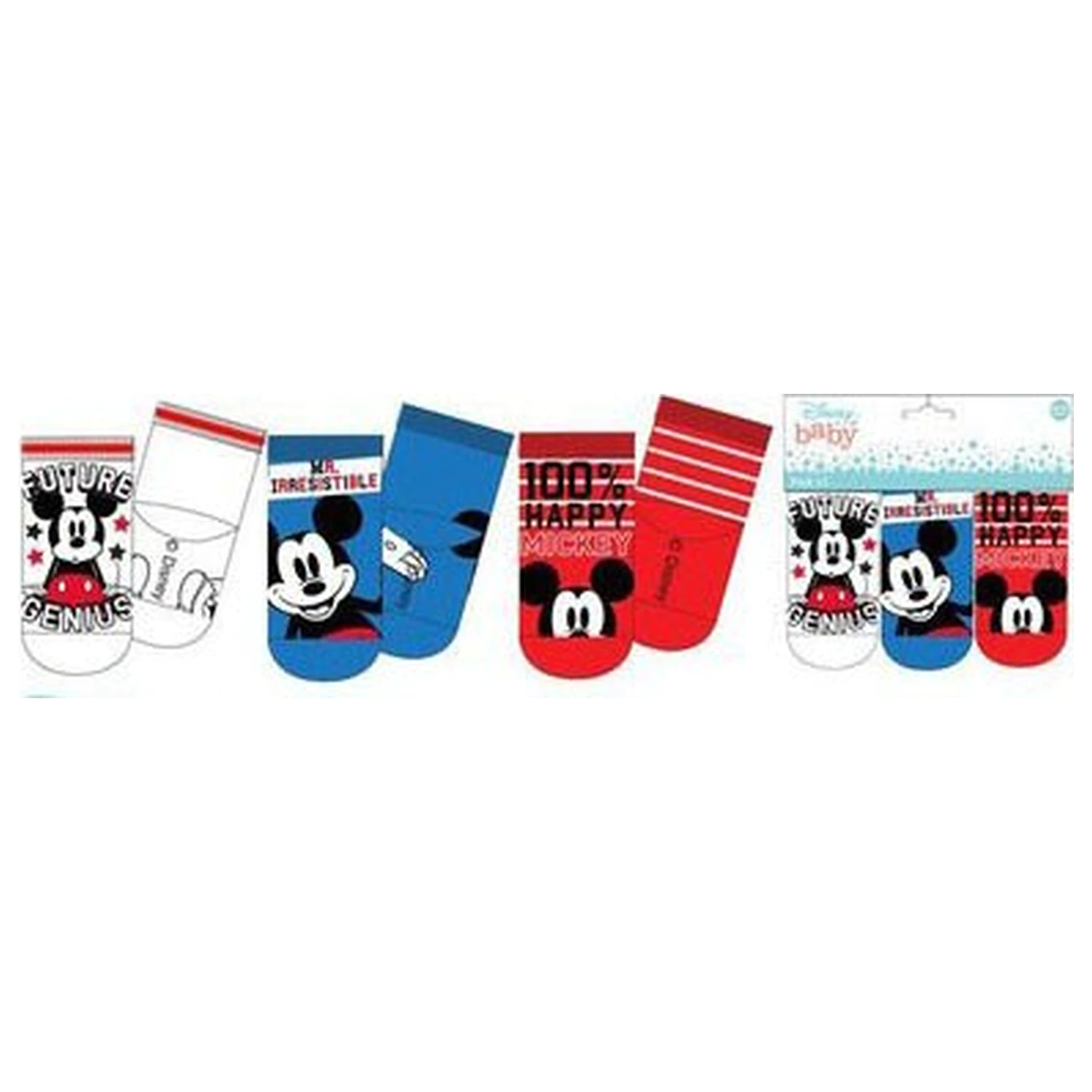 Disney Mickey Genius Baby Socks 0 6 luni poza produsului