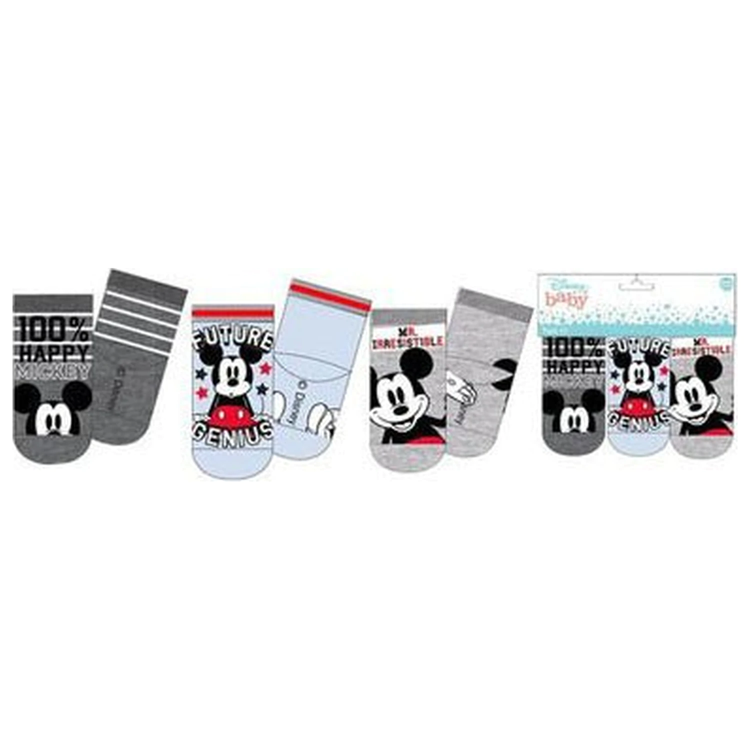 Disney Mickey Genius Blue șosete bebeluși 0/6 luni poza produsului