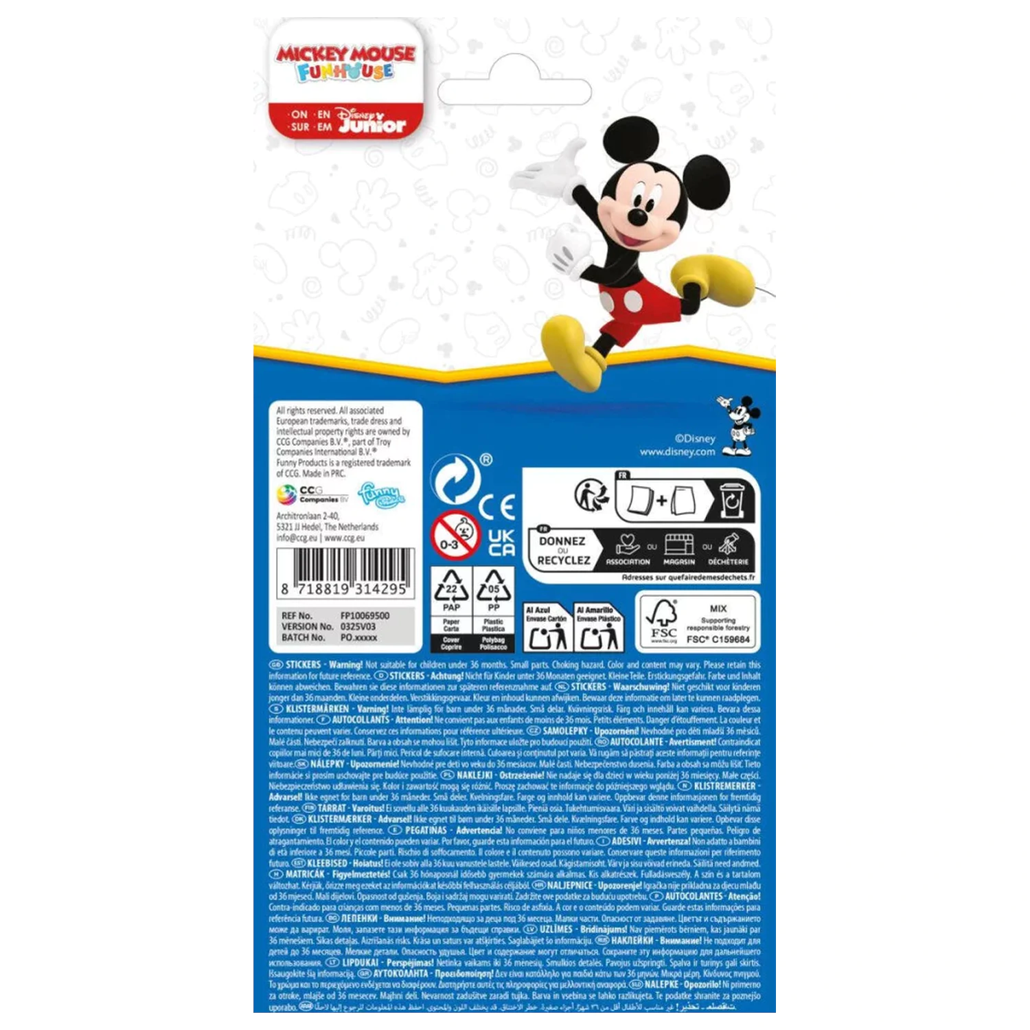 Disney Mickey Go For It sticker poza produsului