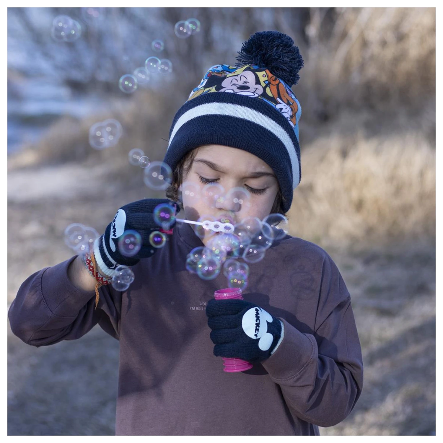 Set de Caciula si Manusi pentru Copii Disney Mickey Joke poza produsului