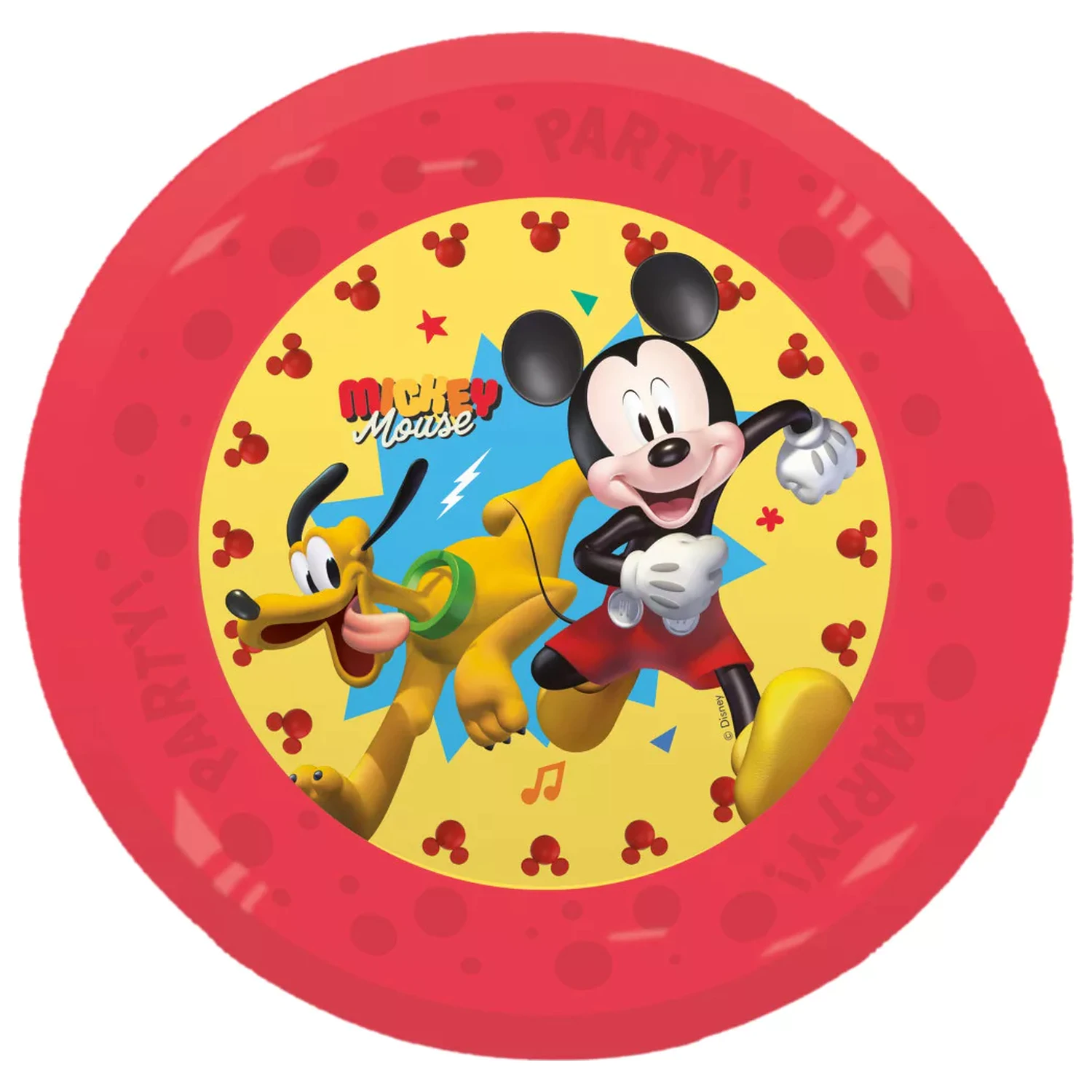 Disney Mickey Jump Into Fun micro premium plastic flat farfurie set de 4 piese 21 cm poza produsului