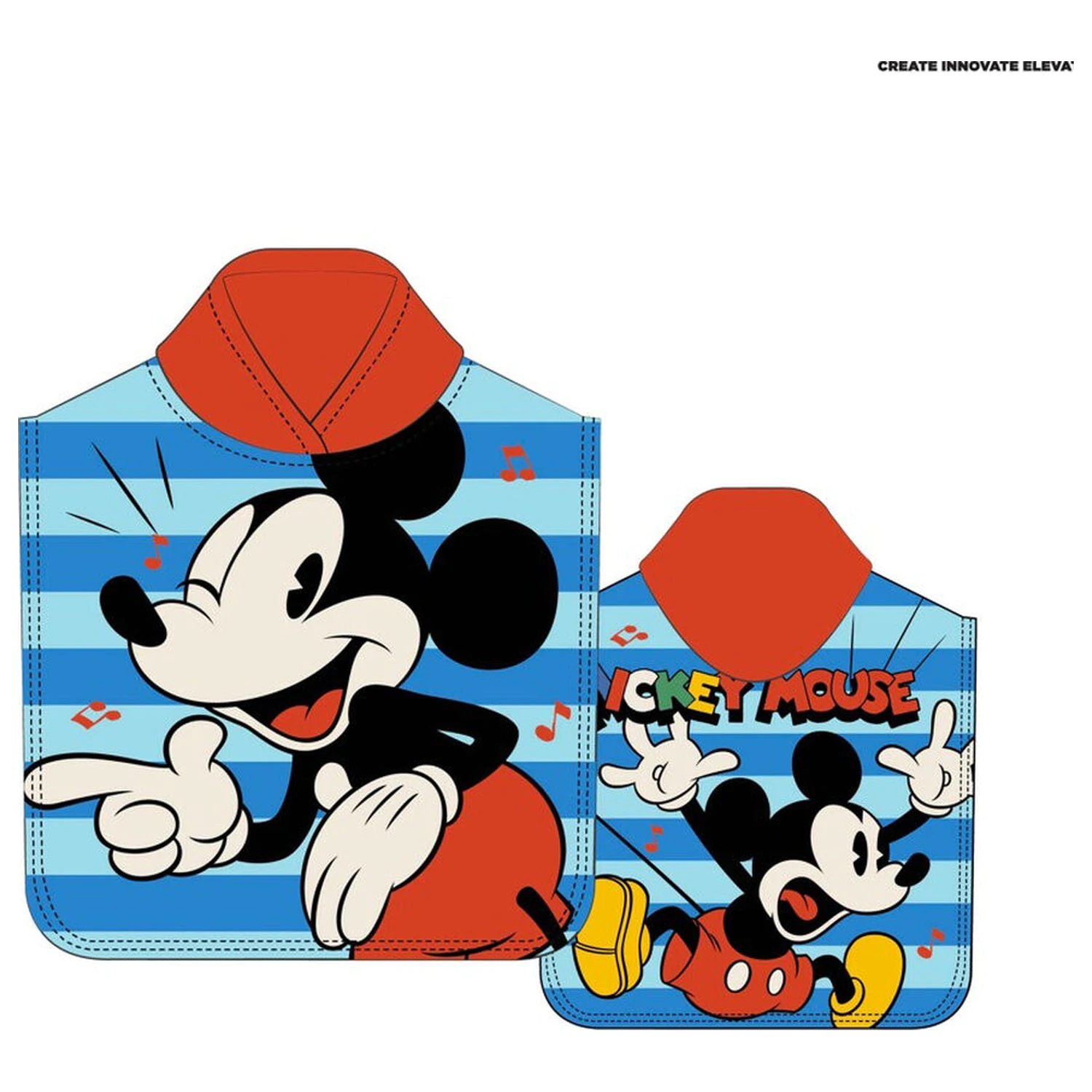 Disney Mickey poncho prosop din microfibra poza produsului