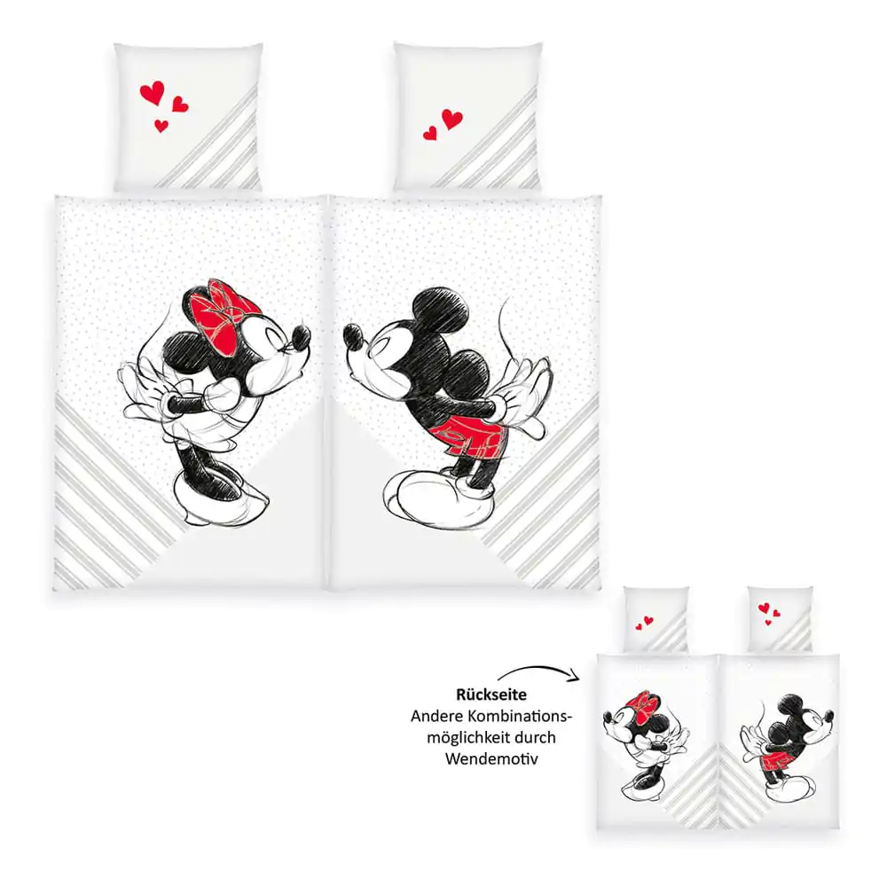 Lenjerie de pat Disney 2-Pachet Mickey & Minnie Mouse 135 x 200 cm poza produsului