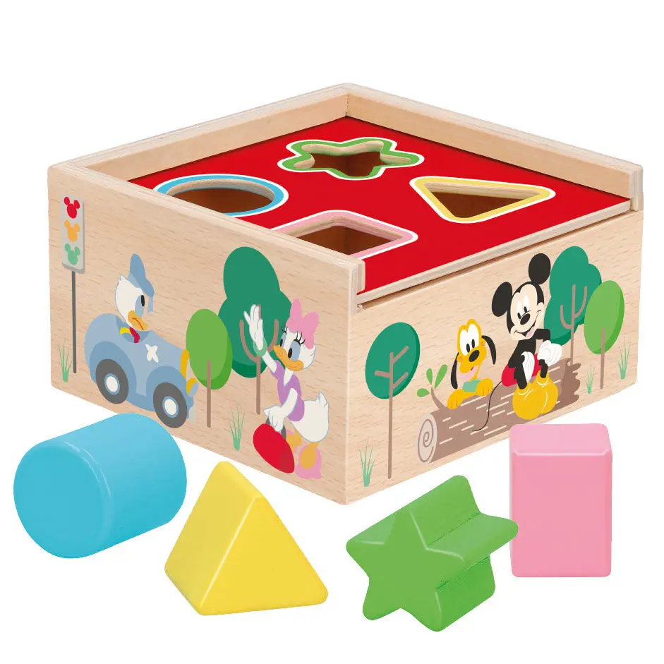 Disney Mickey Minnie forme cubice din lemn poza produsului