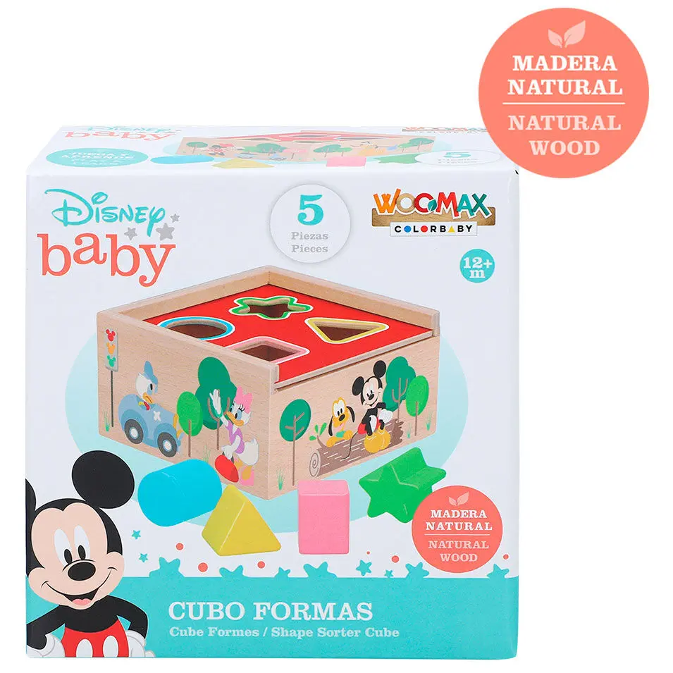 Disney Mickey Minnie forme cubice din lemn poza produsului