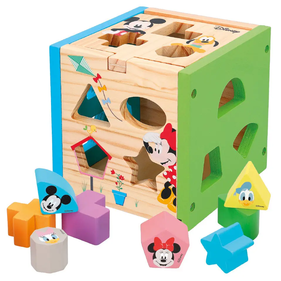 Disney Mickey Minnie cuburi din lemn cu forme poza produsului