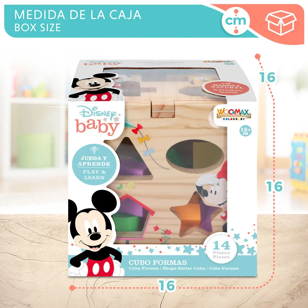 Disney Mickey Minnie cuburi din lemn cu forme poza produsului