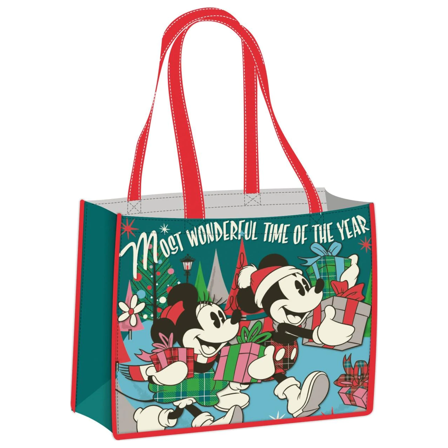DISNEY Mickey & Minnie "Xmas" Shopping Bag poza produsului