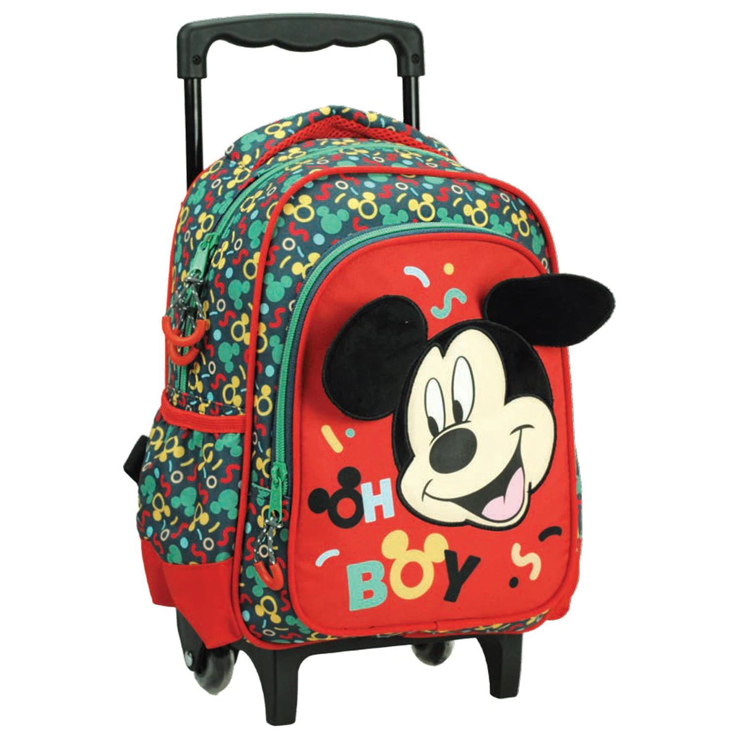 Disney Mickey Oh Boy ghiozdan prescolar rulant, geanta 30 cm poza produsului
