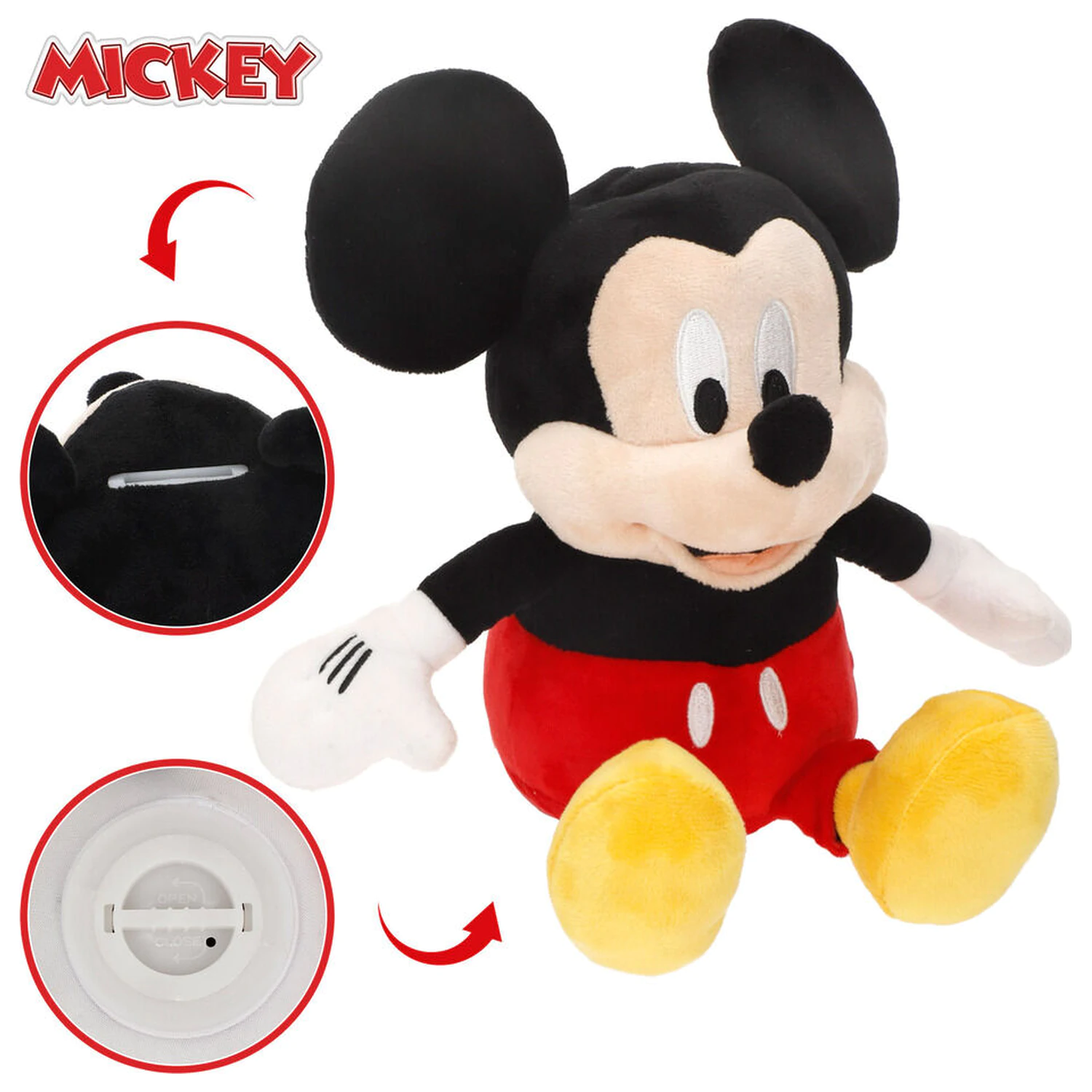 Disney Mickey pusculita jucarie de plus 20cm poza produsului