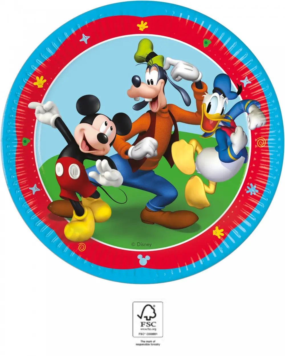 Disney Mickey Rock the House Farfurii de hârtie 8 bucăți 23 cm FSC poza produsului