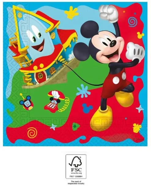 Disney Mickey Rock the House servetele 20 buc 33x33 cm FSC poza produsului