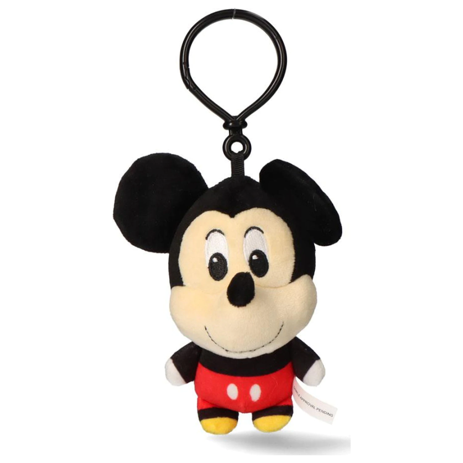 Disney Mickey Smile figurina 3D de pluș cu agatatoare, breloc de geanta 13 cm poza produsului