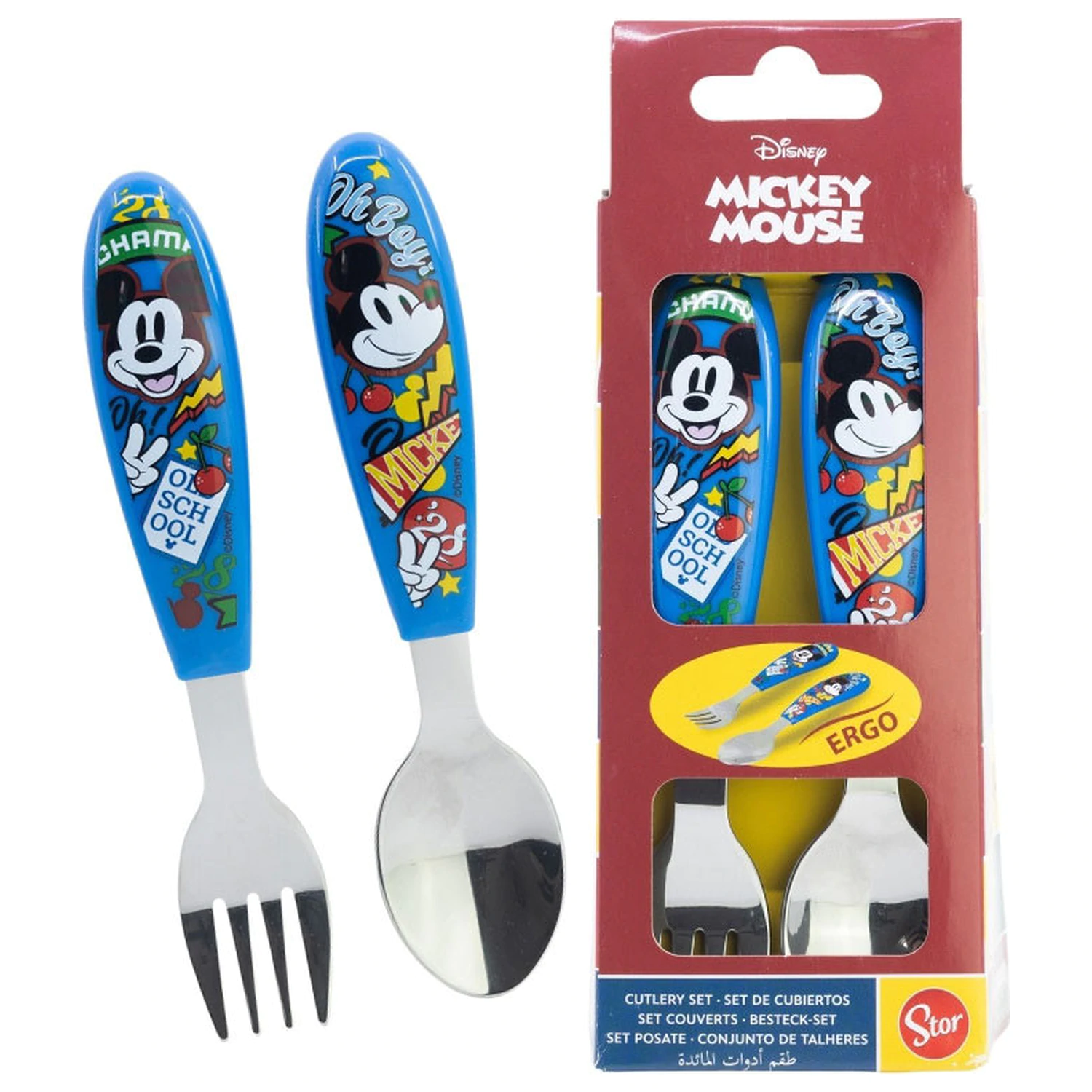 Disney Mickey True Champions Metal Ergo Set tacamuri - 2 piese poza produsului
