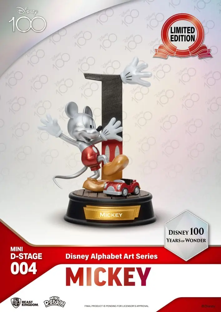 Disney Mini Diorama Stage Statues 6 pachete 100 Years of Wonder-Disney Alphabet Art 10 cm poza produsului
