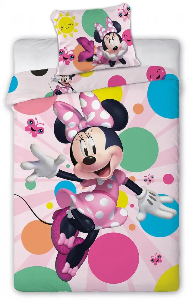 Disney Minnie Set Husa Plapuma 140x200cm, 70x90 cm poza produsului