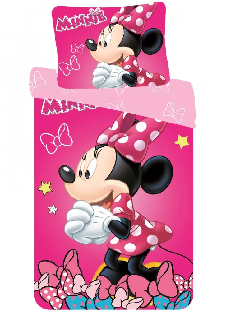 Disney Minnie Mouse Set Husa Plapuma 140x200cm, 70x90cm poza produsului