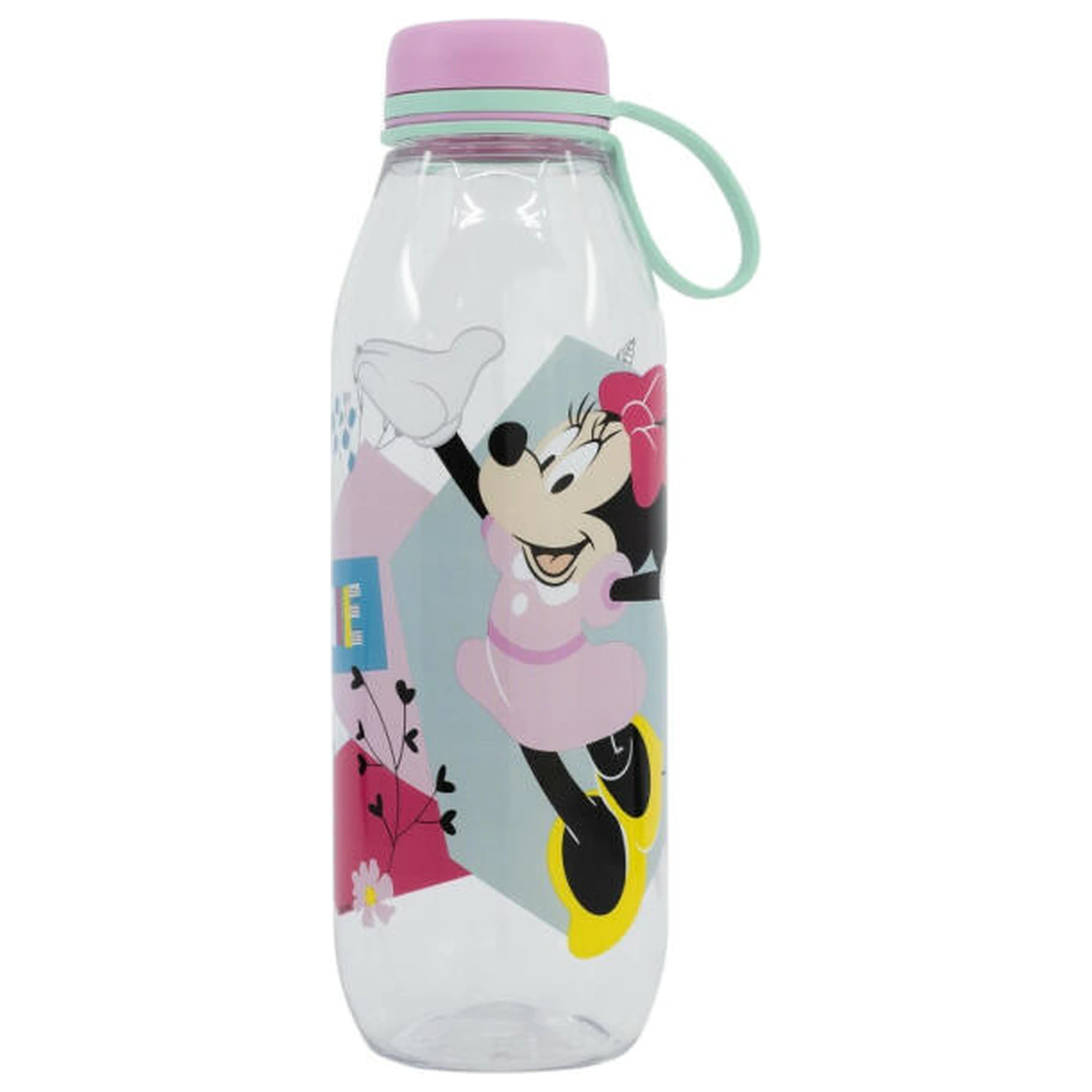 Disney Minnie Mouse Being More Ecozen Plastic Sticla de apa cu capac cu filet 650 ml poza produsului