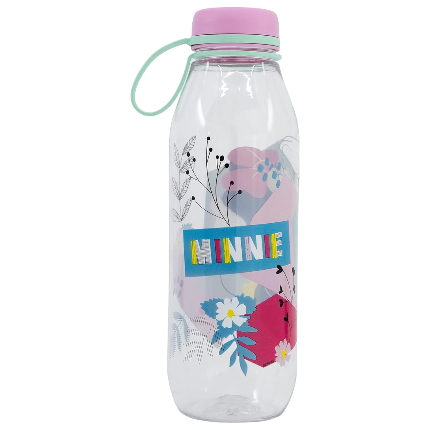 Disney Minnie Mouse Being More Ecozen Plastic Sticla de apa cu capac cu filet 650 ml poza produsului