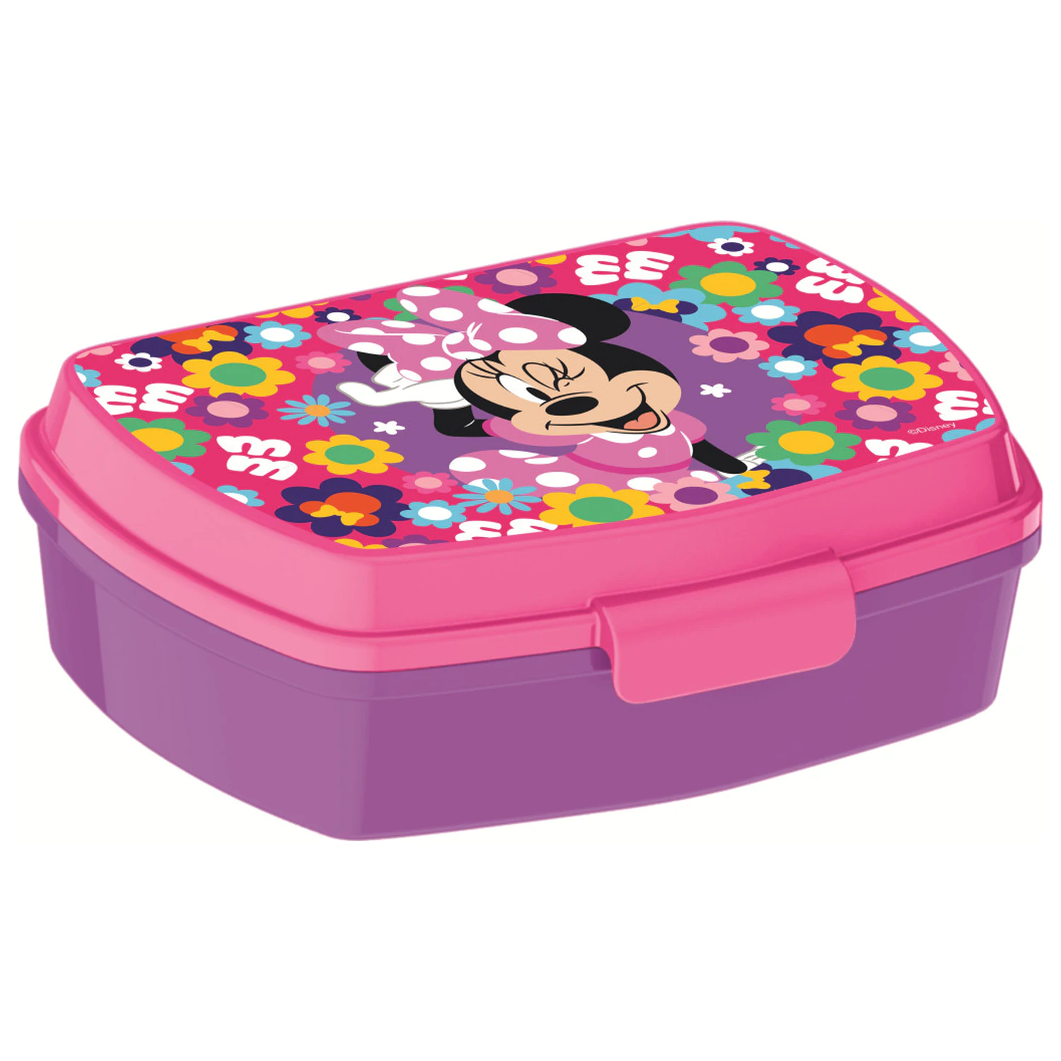 Disney Minnie Bold Florals Funny cutie din plastic pentru sandwich poza produsului