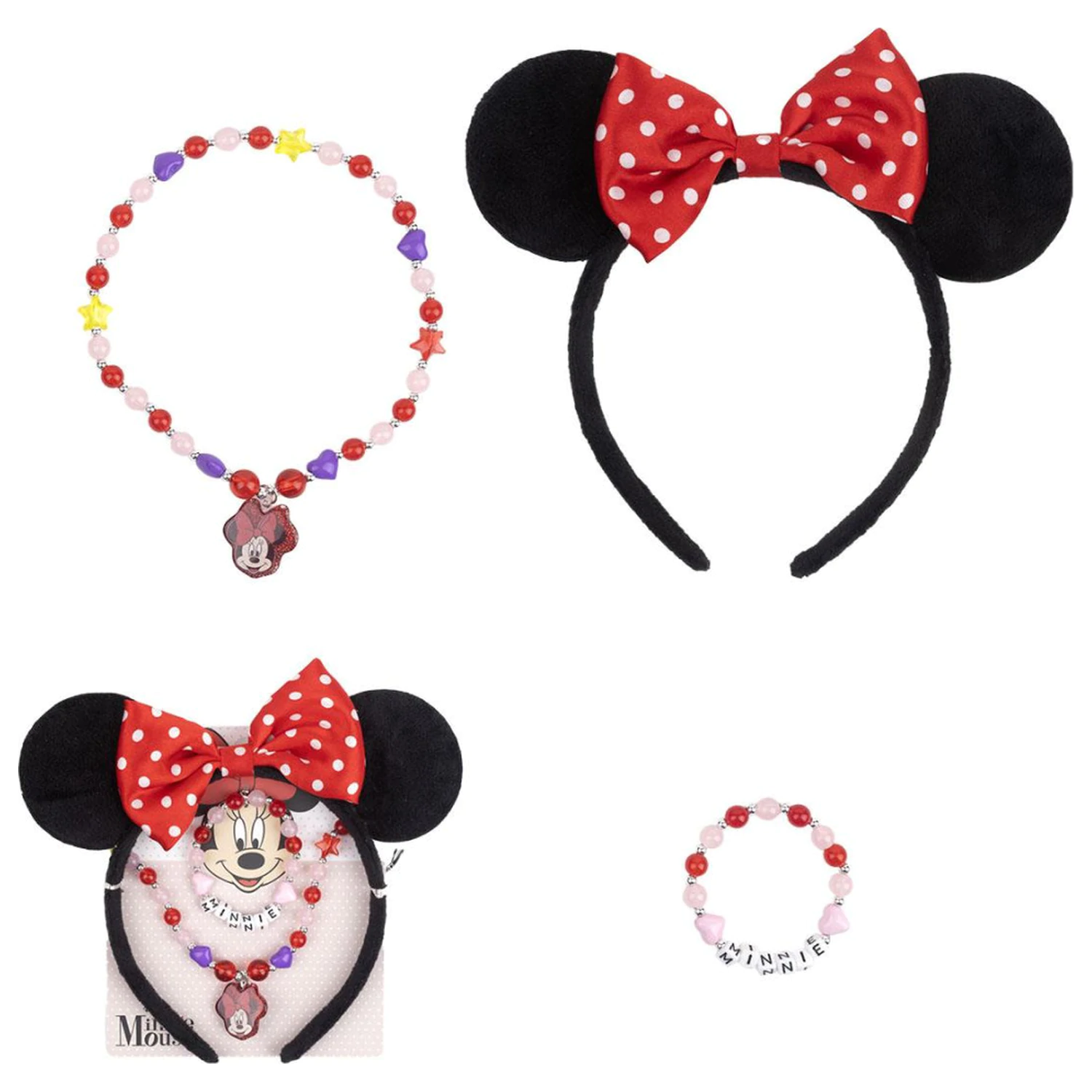 Disney Minnie Charm bijuterii si set bentita poza produsului