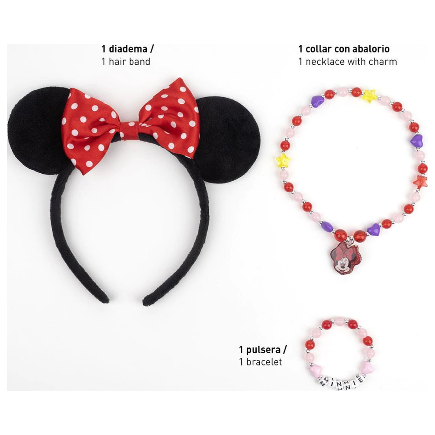 Disney Minnie Charm bijuterii si set bentita poza produsului
