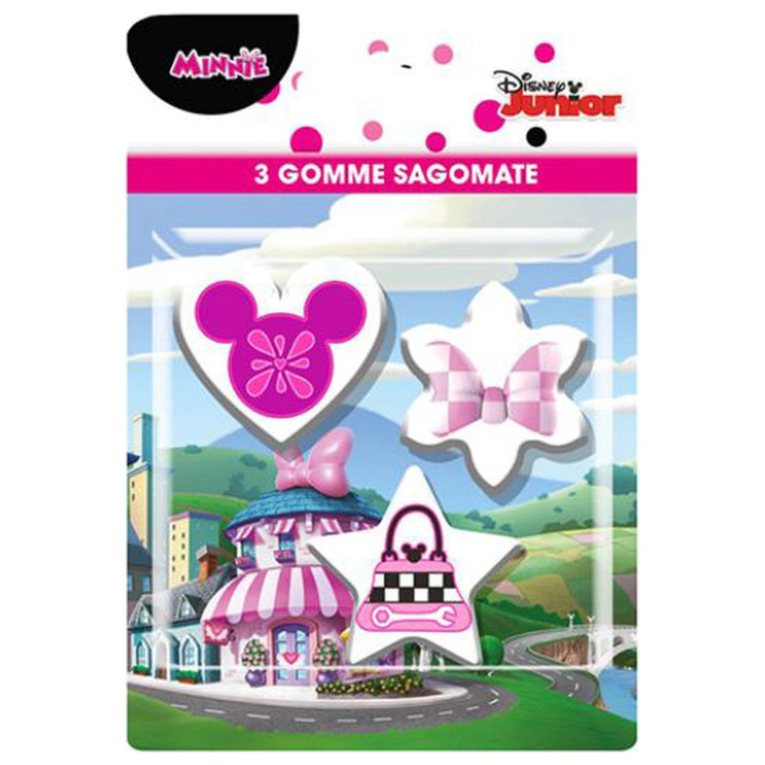 Disney Minnie Chic Shaped Eraser Set de 3 bucăți poza produsului